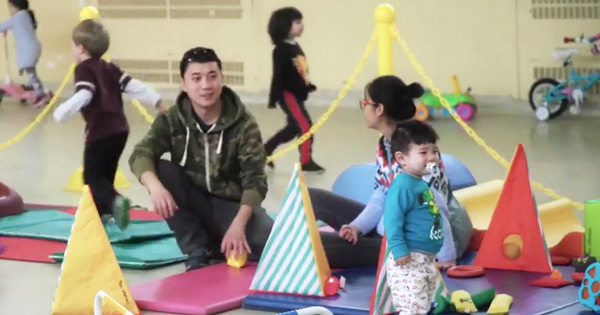 An indoor playground for kids in Saint-Michel